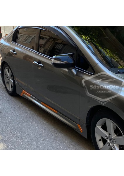 Honda Civic Fd6 2006-2011 Batman Yarasa Ayna Kapağı Piano Black Abs Plastik