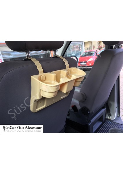 Araç Içi Koltuk Arası ve Başlık Bardak Tutucu, Bardaklık Bej modelleri