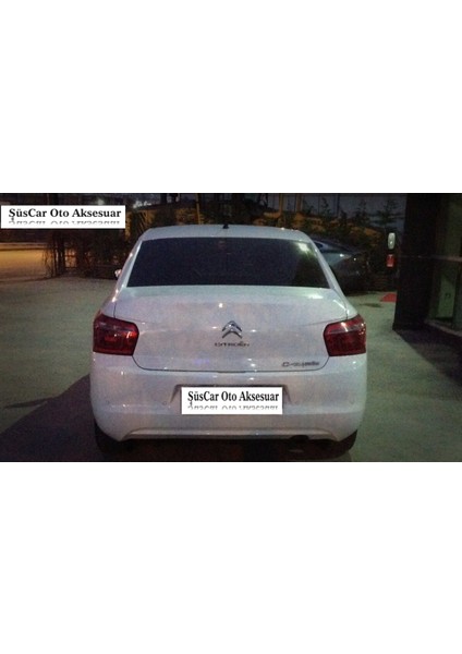 Citroen C Elysee Bagaj Üstü Slim Spoiler Parlak Beyaz
