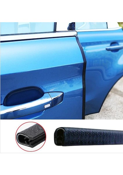 Araç Kapı Koruma Fitili Çarpma Çizik Önleyici Fitil U Tip Siyah 5 Metre fiyatları