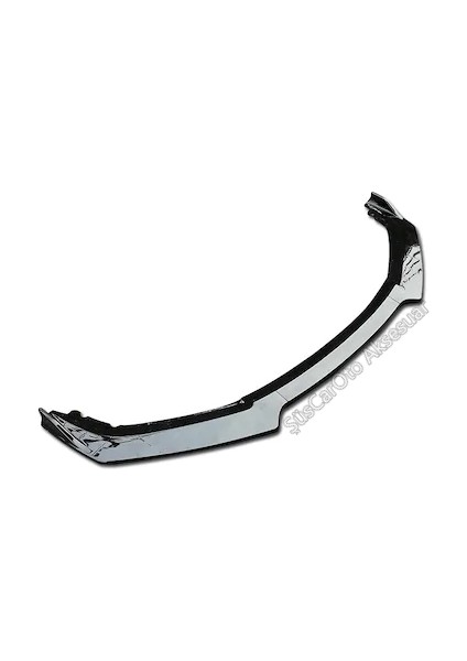 Üniversal Esnek 3 Parça Lip Pianoblack Abs Plastik Flaplı Kanatlı