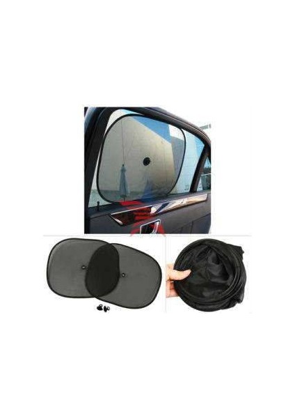 Carub Vantuzlu Yan Cam Perdesi Düz Siyah Cam Güneşliği 2 Adet fiyatları