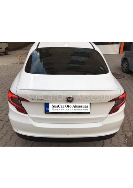 Fiat Egea Bagaj Üstü Slim Spoiler Piano Black - Parlak Beyaz fırsatları