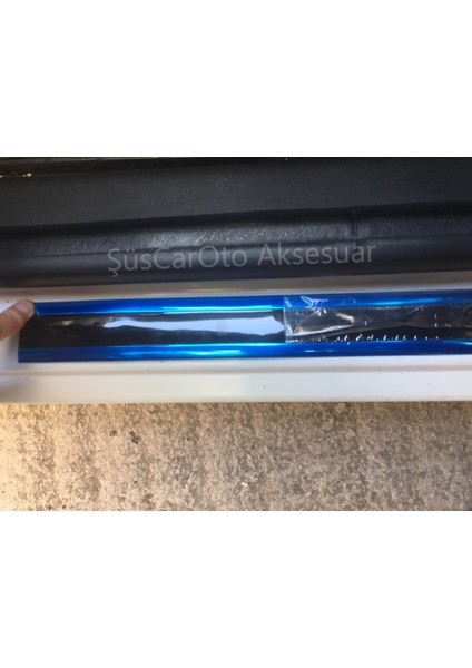 5d Tampon Bagaj Kapı Eşiği Koruyucu Şerit Bant Mavi Piano Black 5 Metre