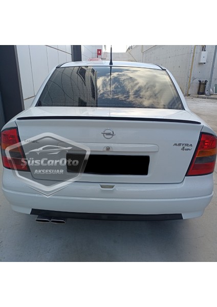 Opel Astra G 1998-2004 Bagaj Üstü Spoiler Bagaj Çıtası Piano Black Parlak Siyah