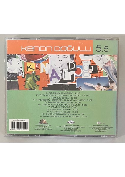 Kenan Doğulu 5.5 CD (Orijinal Dönem Baskı Cd) fiyatları
