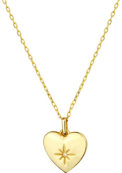 Pure Kalp Gümüş Kolye