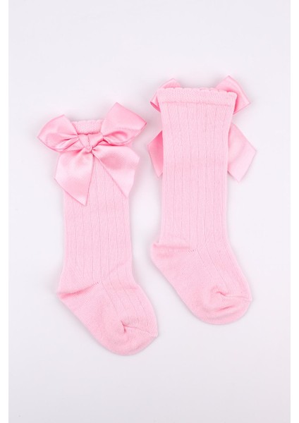 Pembe Kurdeleli Kız Çocuk Çorap fırsatları