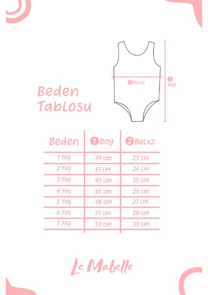 Pembe Elma Desenli Kız Çocuk Mayo