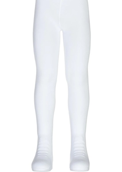 Beyaz Kız Çocuk Muz Külotlu Çorap