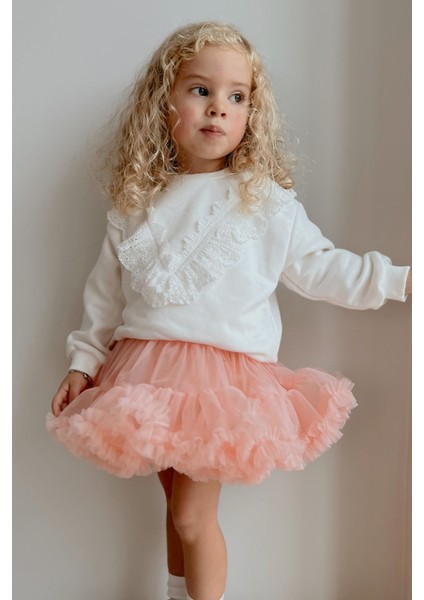 Yavruağzı Kız Çocuk Tütü Etek - Bonita