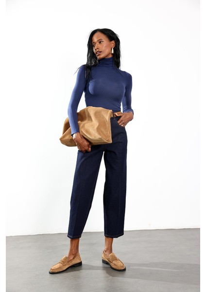 Rins Yıkamalı Yüksek Bel Baggy Jean RM3004 fiyatları