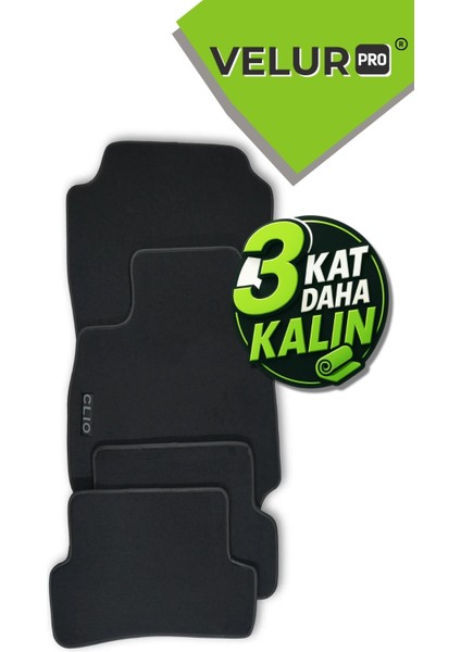 Renault Clio 3 2005 Araç Halı Paspas Velur Halı Paspas