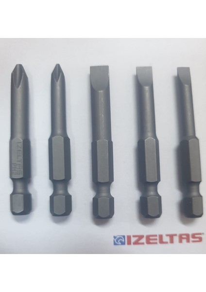 Bits Uçları ( 5 Parça, Herbiri 5cm Boyunda))