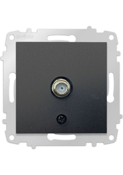 10 Adet Ovivo Grano Siyah Uydu Tv Prizi F Konnektör Çerçevesizdir fiyatları