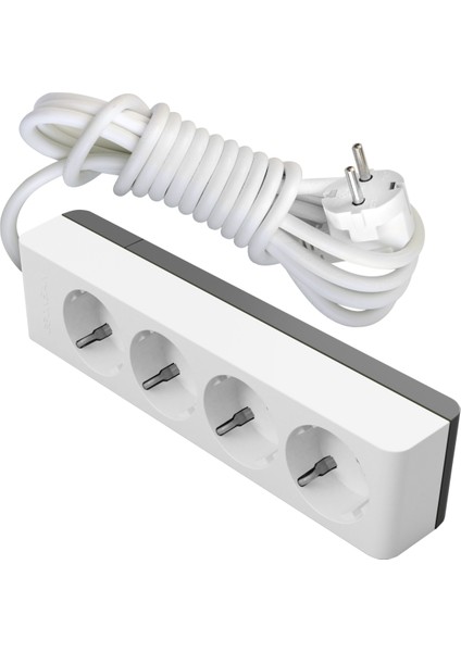 Visage Dörtlü Çocuk Korumalı Topraklı Priz 5 mt