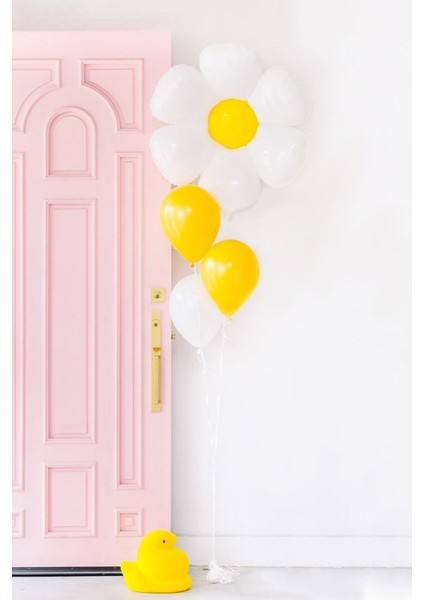 Beyaz Papatya Balon Set modelleri