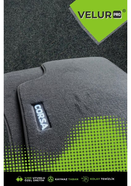Opel Corsa 2009 Araca Özel Halı Oto Paspas Velur Paspas fırsatları