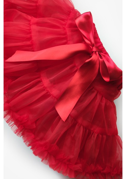 Kırmızı Kız Çocuk Tütü Etek - Bonita