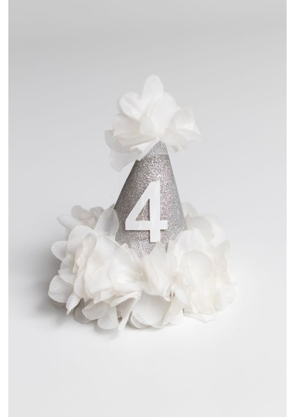 Gümüş 4 Yaş Huni Doğum Günü Klips Toka fırsatları