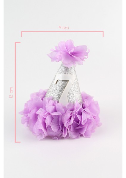 Lila 7 Yaş Huni Doğum Günü Klips Toka fiyatları