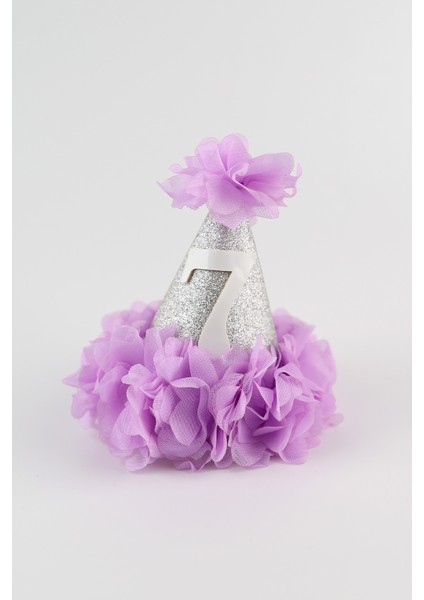 Lila 7 Yaş Huni Doğum Günü Klips Toka modelleri