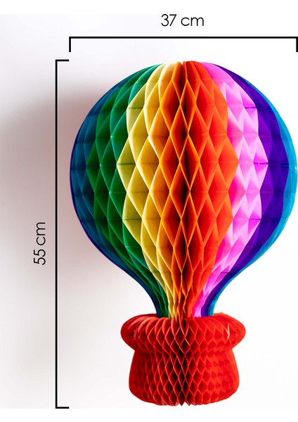 Çok Renkli Petek Hava Balonu Süsü fırsatları