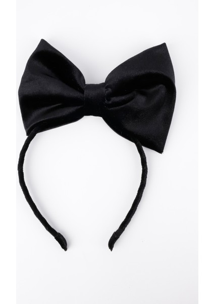 Siyah Kadife Fiyonk Kız Çocuk Taç modelleri