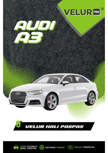 Audi A3 2009 Araca Özel Halı Paspas Araba Halısı Oto Paspas modelleri