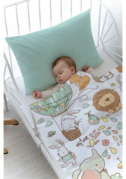 Bebek Yorgan Seti (95X145 Cm) - Iconic Serisi - Sevimli Hayvanat Bahçesi fiyatları