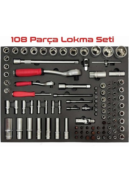 Profesyonel Metal Takım Arabası – Boş (Aletler Hariç) fiyatları