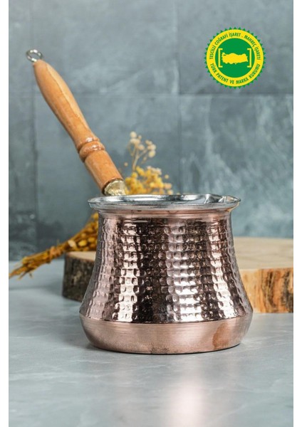 Bakır Sütlük & Cezve 6-7 Kişilik