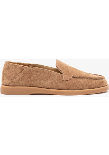 Olyne Sigaro Süet Deri Kadın Loafer