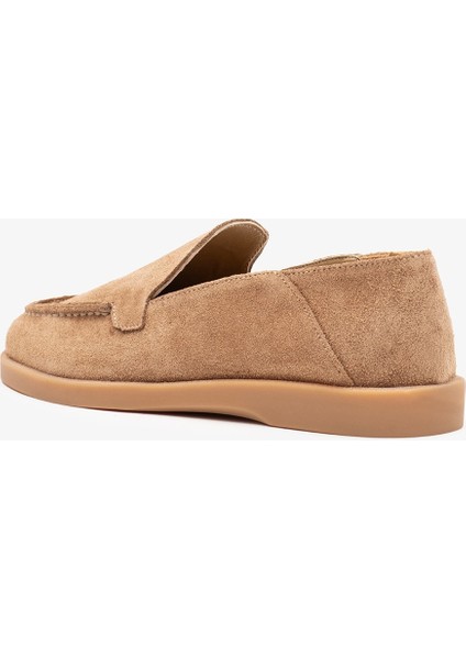 Olyne Sigaro Süet Deri Kadın Loafer modelleri