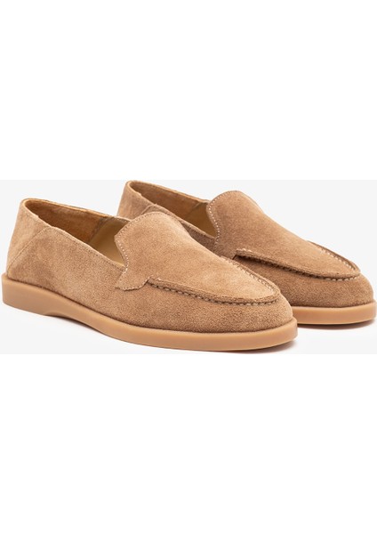 Olyne Sigaro Süet Deri Kadın Loafer fırsatları