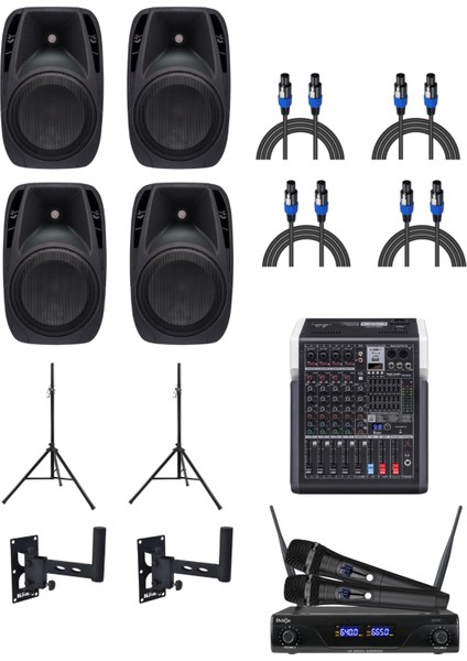 DRT-0010 Askı ve Stand Hoparlör Mağaza Dükkan Kafe Seslendirme ve Okul Anons Sistemi modelleri