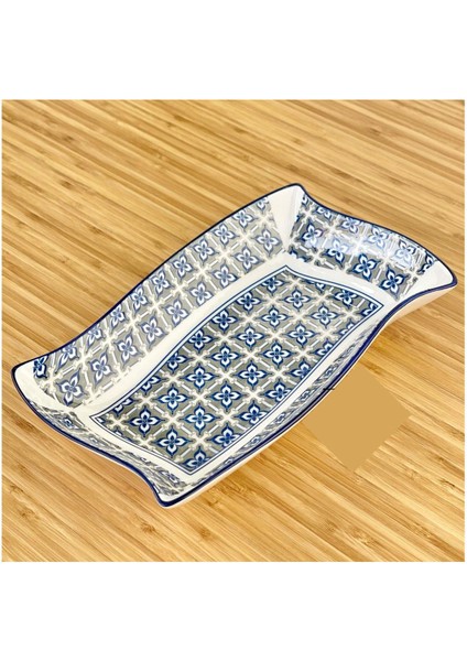 Porselen 25 cm Dikdörtgen Derin Kase Terra-G