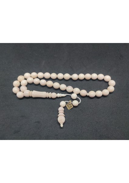 Iskeçeli Cemil Usta Eseri Mevlevi Model Kalem Oyma Iri Boy Naturel Balina Kemiği Sertifikalı 8566