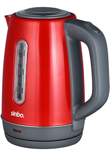 Inox Su Isıtıcı Kettle Paslanmaz Çelik SK-8031 Kırmızı indirimleri