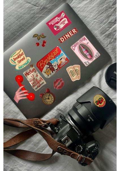 Tek Sayfa Retro/vintage Sticker/bullet Journal/defter/ajanda/matara/telefon Için Uygun