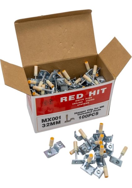 MX001 M6 Tij Asma Tavan Barutlu Çivi (100 Lü Paket)