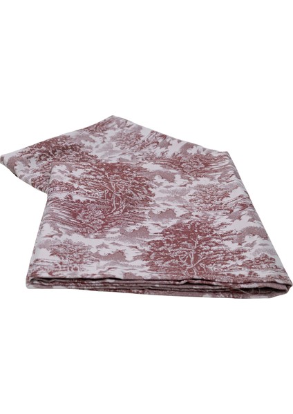 Yüksek Kaliteli Desenli Jakarlı Dokuma Kumaş Kare 160 x 160 Masa Örtüsü Bordo Ağırlıklı modelleri