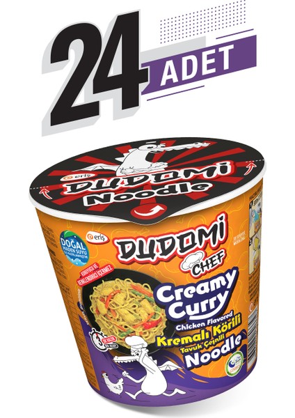 24’lü Kremalı Körili Tavuklu Noodle Bardak 24X80 gr