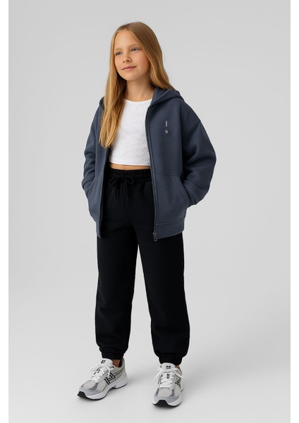 Kapüşonlu Fermuarlı Çift Cepli Unisex Eşofman Takımı