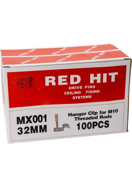 MX001 M10 Tij Asma Tavan Barutlu Çivi (100 Lü Paket)