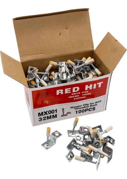 MX001 M10 Tij Asma Tavan Barutlu Çivi (100 Lü Paket)