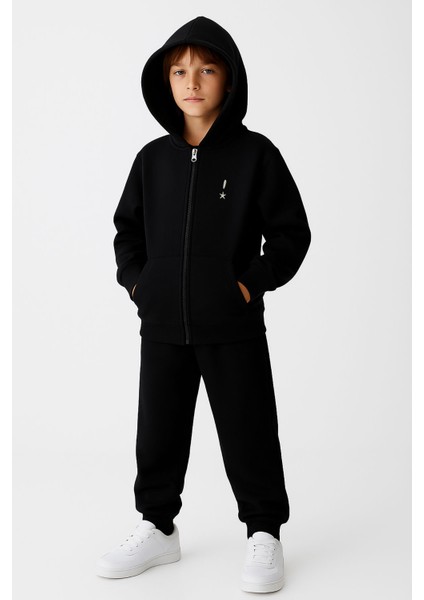 Kapüşonlu Fermuarlı Çift Cepli Unisex Eşofman Takımı fiyatları