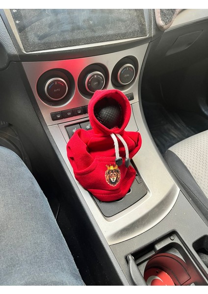 Vites Poları - Her Araca Uyumlu Vites Süsü Kırmızı Aslan Logolu Taraftar Yıkanabilir Renkli fırsatları