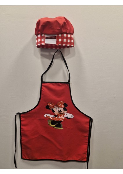Kız Çocuk Aşçı Önlük Şapka Takımı