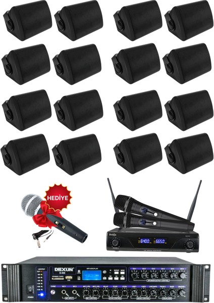 Drt-6 Sütun Hoparlör Mağaza Dükkan Kafe Seslendirme ve Okul Anons Sistemi modelleri